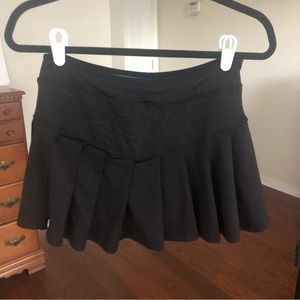 Kids Girls Athletic Black Mini Skirt Skort